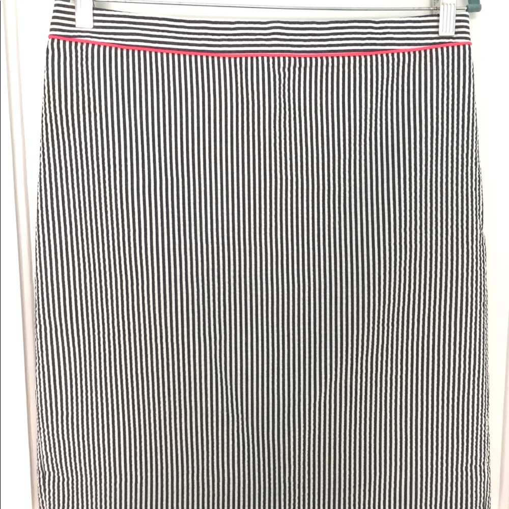 J. Crew seersucker pencil skirt